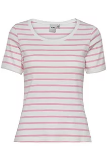 Koszulki i topy damskie - ICHI Damska koszulka IHLOUISANY SS 172127/Shocking Pink, M - grafika 1