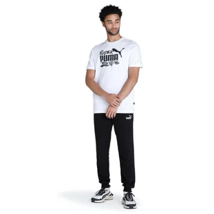 Koszulka męska Puma Graphics Icon biała 67447602-M - Koszulki męskie - miniaturka - grafika 1