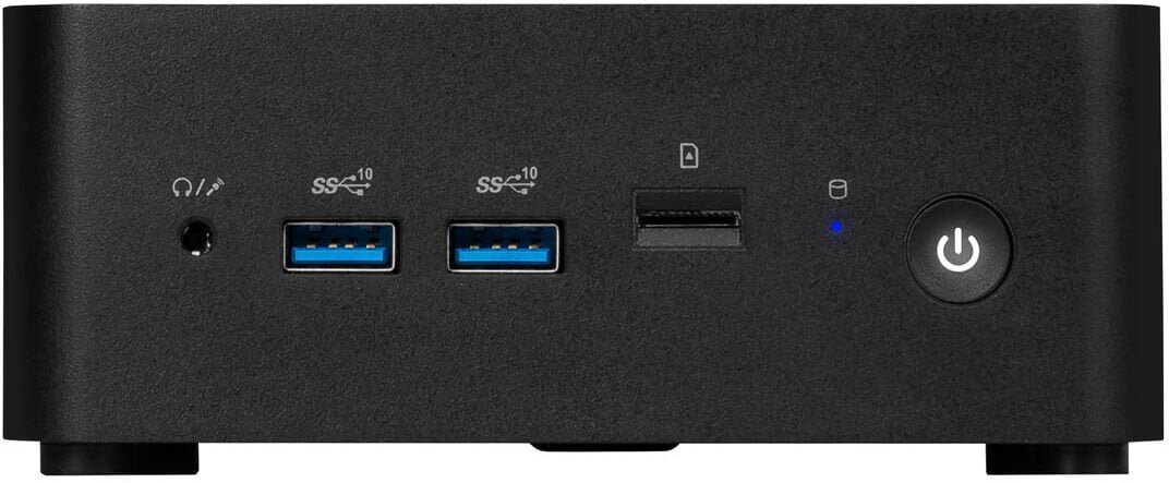MSI Cubi NUC 13MQG-065BEU, 0.84L sized PC, Mini PC barebone, Intel SoC, Ethernet LAN, Wi-Fi 6E 802.11ax, 120 W