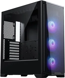 PHANTEKS Eclipse G370A PC-Gehäuse, Midi-Tower, SSI-EEB, RGB, Tempered Glass - inklusive 3x 120-mm-Lüfter, schwarz - Obudowy komputerowe - miniaturka - grafika 1