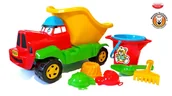 Zabawki do piasku - Samochód Wywrotka Reks Z Zestawem Do Piasku - miniaturka - grafika 1