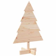 Choinki - vidaXL Drewniana choinka do udekorowania, 70 cm, lite drewno sosnowe - miniaturka - grafika 1