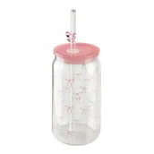 Kubki - PETER RIBBON Kubek ze słomką 480ml7,5x7,5x15cm - miniaturka - grafika 1