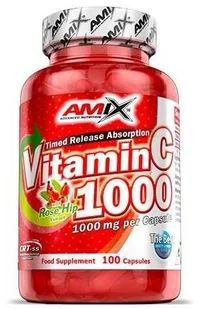 Witamina C 1000 z ekstraktem z dzikiej róży - Amix Advanced Nutrition (Vitamin C + Rose Hip Extract) - Witaminy i minerały - miniaturka - grafika 1