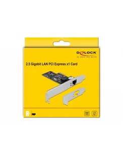 DeLOCK PCI Express x1 card to 1 x RJ45 2.5 Gigabit LAN i225, LAN adapter - Karty sieciowe - miniaturka - grafika 1