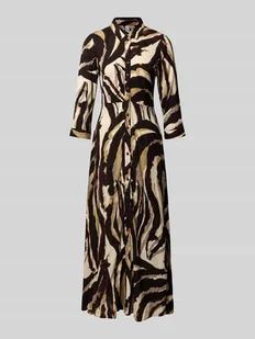 Długa sukienka z listwą guzikową model ‘SAVANNA’ - Sukienki - miniaturka - grafika 1