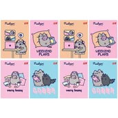 Zeszyty szkolne - 8X ZESZYT A5 32 KARTKI PUSHEEN: 4x TRZY LINIA + 4x KRATKA - miniaturka - grafika 1