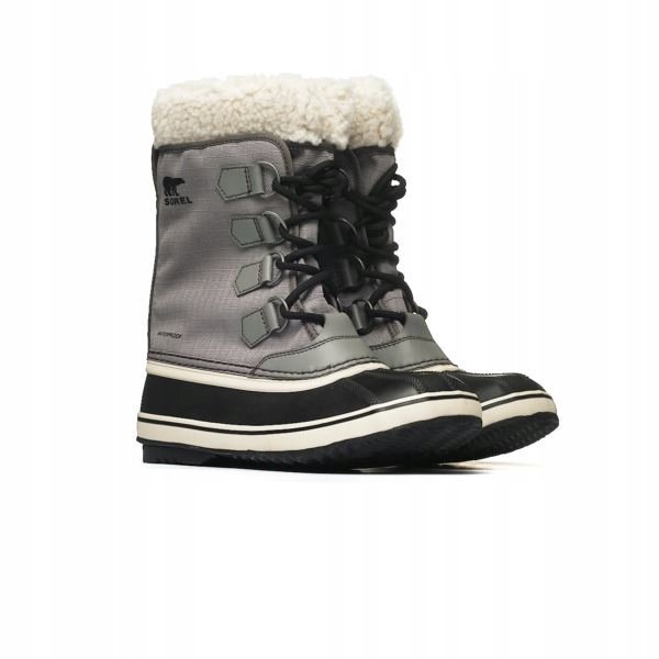 Buty zimowe damskie Sorel Winter Carnival WP - black/quarry (37)