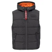 Odzież taktyczna i umundurowanie - Kamizelka z kapturem Alpha Industries FD 118110 136 - Ciemnoszara - miniaturka - grafika 1