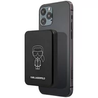 Powerbanki - Karl Lagerfeld Powerbank z ładowaniem indukcyjnym 3000 mAh, Karl Lagerfeld 5W, czarny 3666339000820 - miniaturka - grafika 1