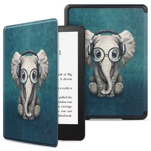 Etui z Klapka Smartcase do Kindle 11 2022 Happy Elephant - Etui do czytników e-book - miniaturka - grafika 1