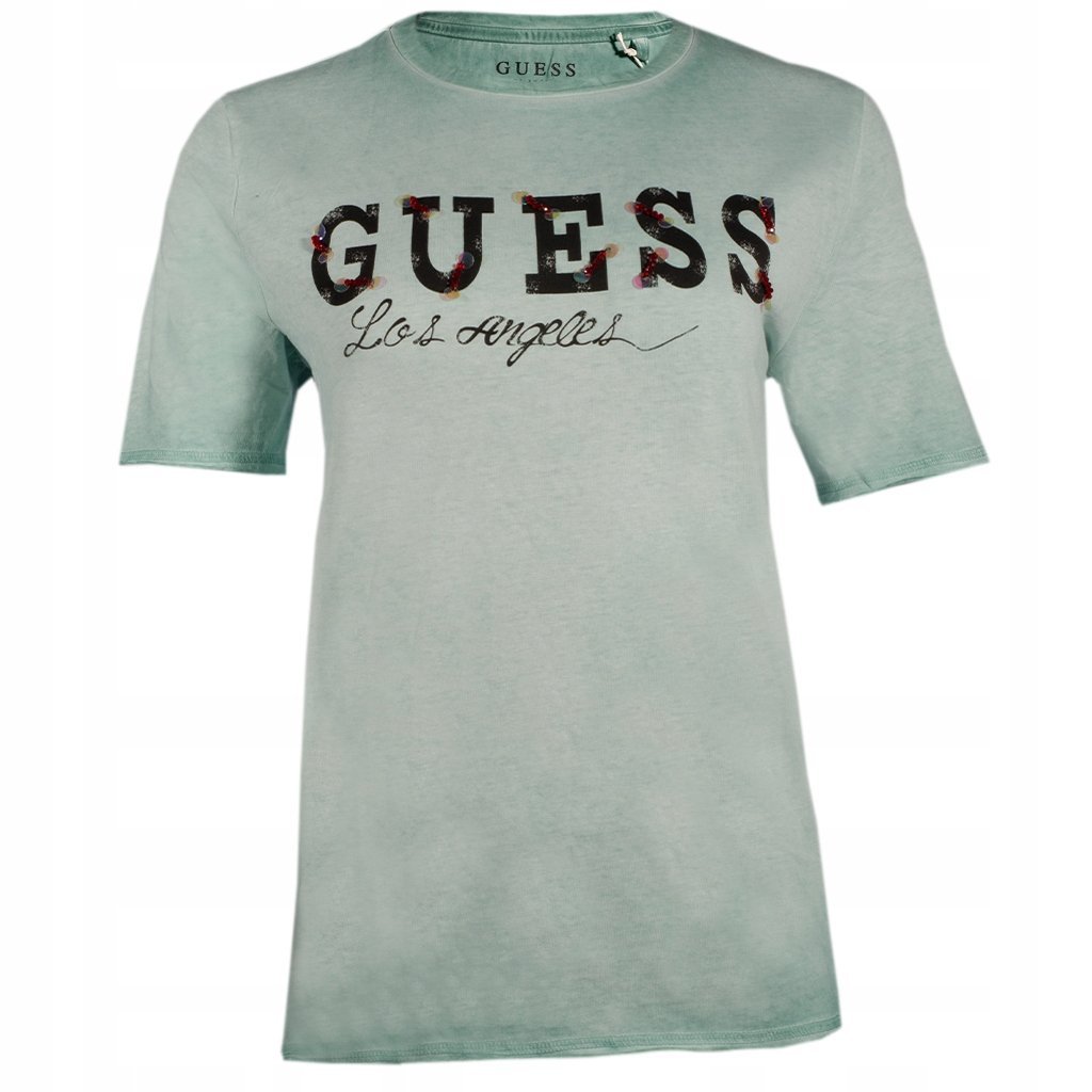 T-shirt Damski GUESS W9GI0K KA0U0 Zielony
