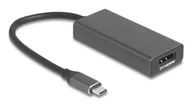 Adaptery i przejściówki - DeLOCK 64316 adapter kablowy 0,15 m USB Type-C HDMI + DisplayPort Szary - miniaturka - grafika 1