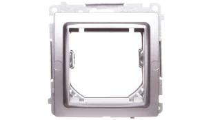 Kontakt Simon KONTAKT_SIMON Adapter do osprzętu 45x45 BASIC Srebrny mat BMA45M/43 - Gniazdka elektryczne - miniaturka - grafika 1