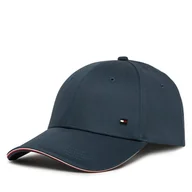 Czapki męskie - Czapka z daszkiem Tommy Hilfiger Th Corporate Cotton 6 Panel Cap AM0AM12035 Granatowy - miniaturka - grafika 1