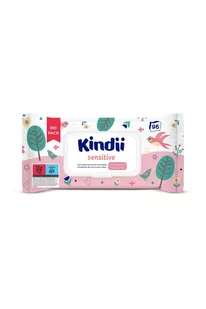 Chusteczki dla niemowląt i dzieci Kindii Sensitive 96 szt. pop-up - Chusteczki nawilżane - miniaturka - grafika 1