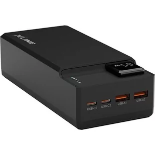 XLINE GPB365K 30000 mAh Czarny - Powerbanki - miniaturka - grafika 1