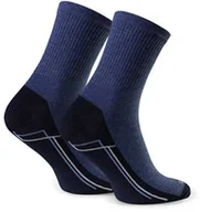 Skarpetki damskie - Skarpety sportowe długie art. 057 A358 denim melange - miniaturka - grafika 1