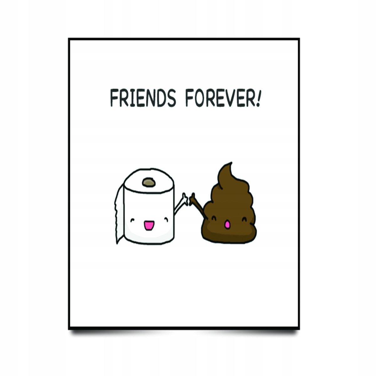 PODKŁADKA POD MYSZ Z Nadrukiem 22x18 cm Friends Forever Tekst Prezent