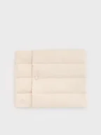 Czapki damskie - Reserved - Pikowany szalik z zapięciem - złamana biel - miniaturka - grafika 1