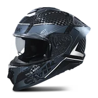 Kaski motocyklowe - Kask Integralny SMK Titan Carbon Solid Szary/Złamany BiałyM - miniaturka - grafika 1