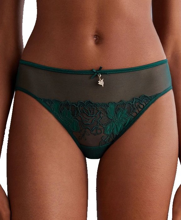 INTIMISSIMI figi majtki butelkowa zieleń Be Your Own Muse koronka S / 36