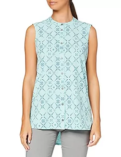 Koszule damskie - Jack Wolfskin Koszula SONORA MAORI SLEEVELESS W aqua all over - M 1402672-7757 - grafika 1