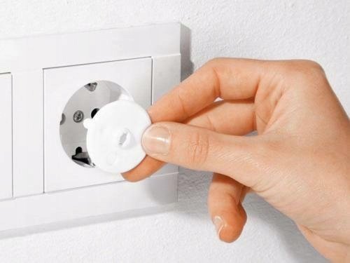SAFETY BLOKADA ZABEZPIECZENIE GNIAZDEK Z KLUCZEM 12 szt