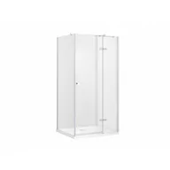Kabiny prysznicowe - BESCO PKP-90-195-B PIXA BLACK NEW kabina kwadratowa przejrzyste szkło 90 x 90 x 195prawa - miniaturka - grafika 1