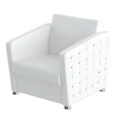 Meble kosmetyczne - GLAMOUR Fotel do poczekalni Rodzaj obicia: Skaj Exclusive - miniaturka - grafika 1