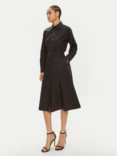 KARL LAGERFELD Sukienka koszulowa 245W1303 Czarny Regular Fit - Sukienki - miniaturka - grafika 1