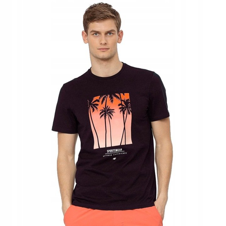 Koszulka Męska 4F Sportowa T-Shirt Bawełna S