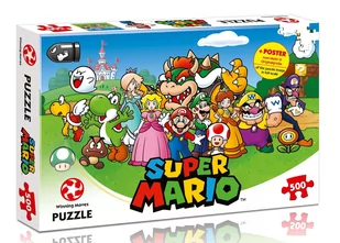 WINNING GAMES Puzzle WINNING MOVES Super Mario i przyjaciele 500 elementów - Black Week! Specjalne oferty cenowe! Sprawdź na Redcoon.pl - Puzzle - miniaturka - grafika 1