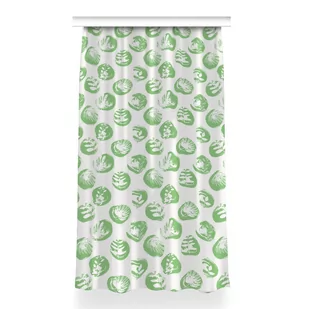 Gotowa zasłona na kółka Rośliny w kropkach 150x260, Fabricsy - Zasłony - miniaturka - grafika 1