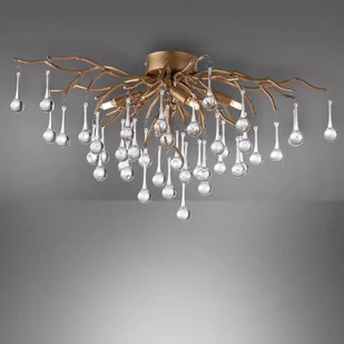 Zuma Line Icicle 8090-11 plafon lampa sufitowa 4x40W G9 mosiądz - Lampy sufitowe - miniaturka - grafika 1