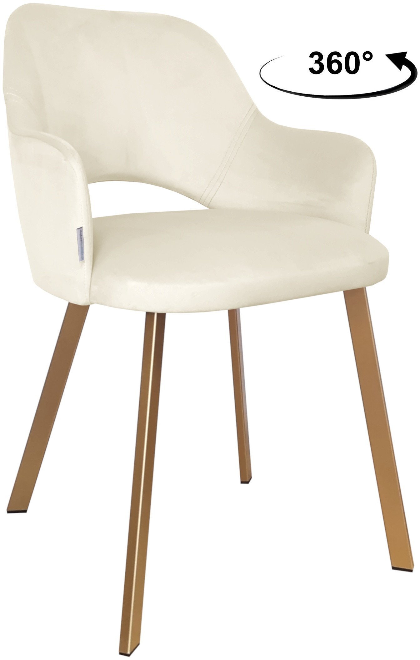 Krzesło obrotowe Milano podstawa Profil złota MG50