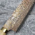 Takeshi Saji OBB Black VG-10 Color Nóż Santoku 18 cm - Noże kuchenne - miniaturka - grafika 4