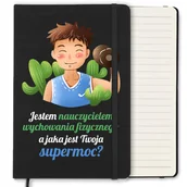 Notesy i bloczki - NOTES W LINIE 120 STR CZAR PREZENT DLA NAUCZYCIELA WF DZIEŃ NAUCZYCIELA WZ - miniaturka - grafika 1