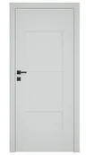 Drzwi wewnętrzne - Dre Drzwi Wewnętrzne Pełne Solte 1 Okleina Jasna Szara Mat - miniaturka - grafika 1