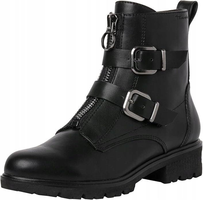 TAMARIS BOTKI DAMSKIE CZARNE NA ZAMEK CASUAL 37 16DA