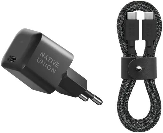 Ładowarka Native Union Native Union 30W USB-C Fast GaN Charger Black + USB-C Cable Cos.