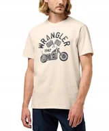 Koszulki męskie - T-shirt Wrangler AMERICANA TEE 112357379 Vintage White M - miniaturka - grafika 1