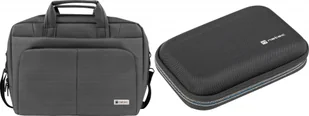 Torba Natec Torba Natec Gazelle 16" Grafitowa NTO-0812 + Etui na dysk twardy Krill 2 Czarne NET-2053 - Torby na laptopy - miniaturka - grafika 1
