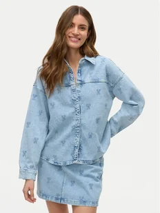 Vero Moda Koszula jeansowa Hayden 10326371 Niebieski Oversize - Koszule damskie - miniaturka - grafika 1