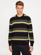 Bluzy męskie - Vans Bluza Tacuba Stripe Crew Sweater VN000F50CM31 Czarny Regular Fit - miniaturka - grafika 1