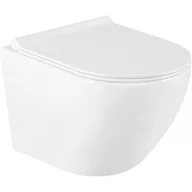 Miski WC - Miska WC Rimless z deską wolnoopadającą slim MEXEN Lena, biała - miniaturka - grafika 1