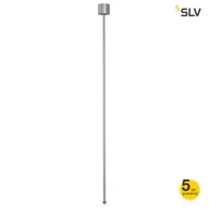 Lampy sufitowe - Spotline EUTRAC pendant rod fixed for 3-phase track, 120cm, silver grey 145714 2 - miniaturka - grafika 1