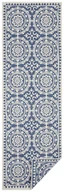 Dywany zewnętrzne - Niebiesko-kremowy chodnik odpowiedni na zewnątrz NORTHRUGS Jardin, 80x350 cm - miniaturka - grafika 1