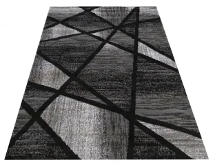 Czarno-szary geometryczny dywan L6-M13 - Dywany - miniaturka - grafika 1