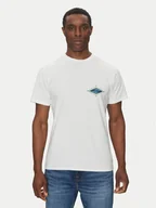 Koszulki męskie - Quiksilver T-Shirt EQYZT08046 Biały Regular Fit - miniaturka - grafika 1